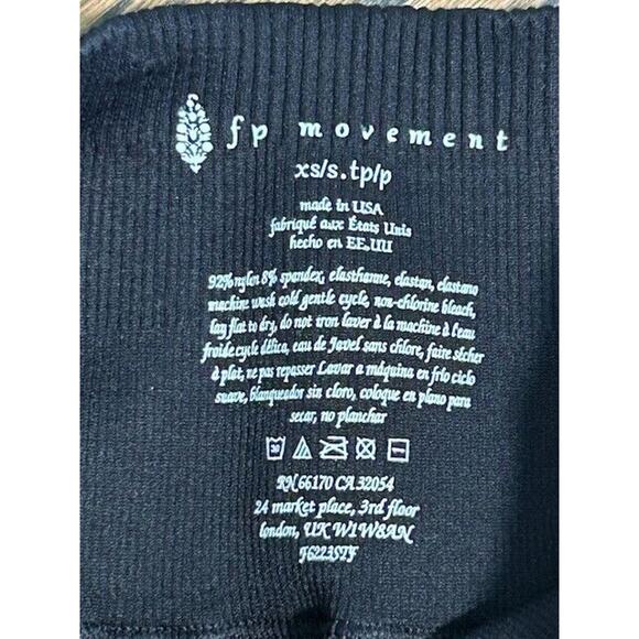 Free People Movement Athletic Leggings Pull On High Waisted Stretch Black XS/S - Picture 7 of 7